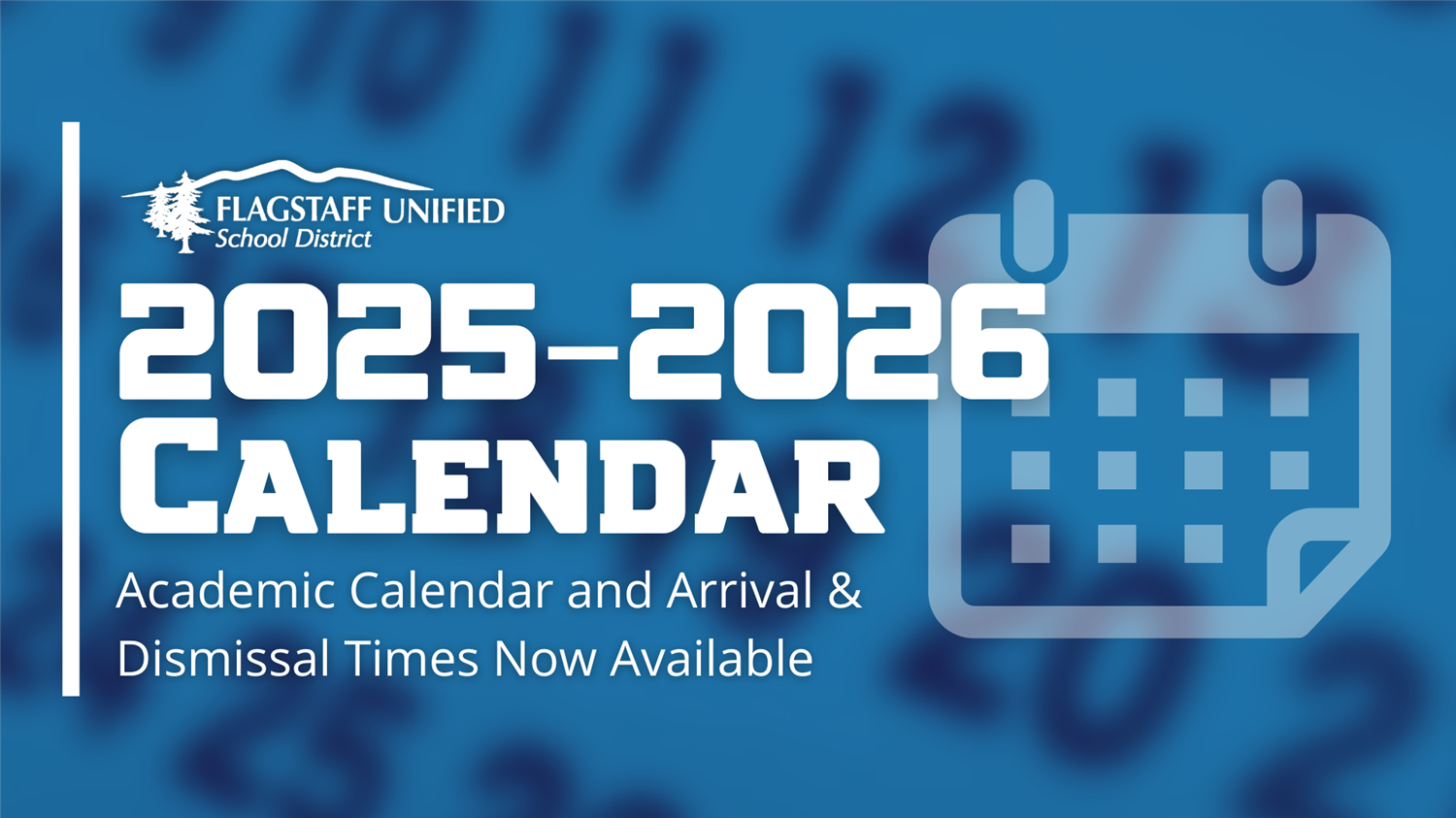  2025-2026 Calendar and Arrival/Dismissal Changes